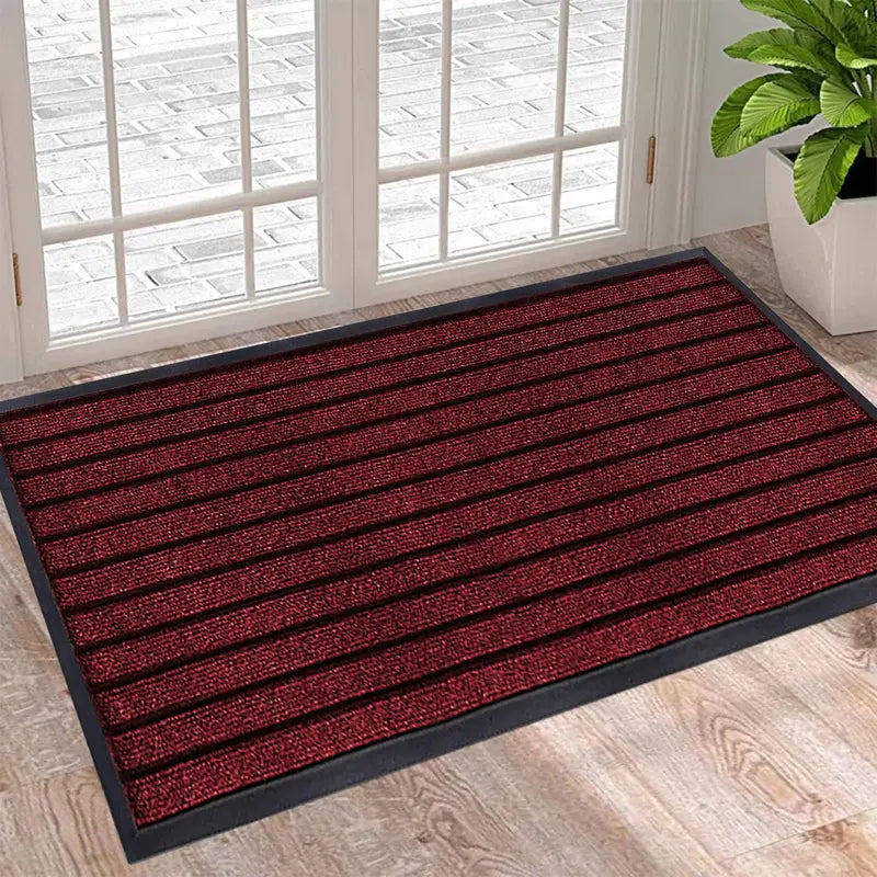 Heavy Duty Non Slip Door Mat Durable PVC Rubber Entrance Strong Grip Mat Ideal for Indoor Outdoor