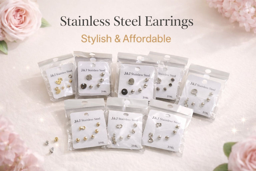 18 Pairs Women’s Mini Heart Butterfly Earrings Set Gold & Silver Mixed Fashion Stud Earrings for Daily Wear Party Gifts