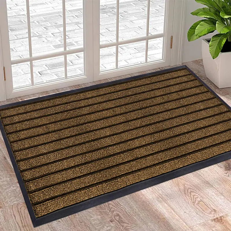 Heavy Duty Non Slip Door Mat Durable PVC Rubber Entrance Strong Grip Mat Ideal for Indoor Outdoor