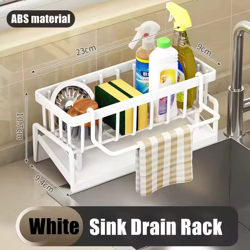 Multi Functional Storage Rack for Kitchen Sinks Durable Easy to Clean Organizer