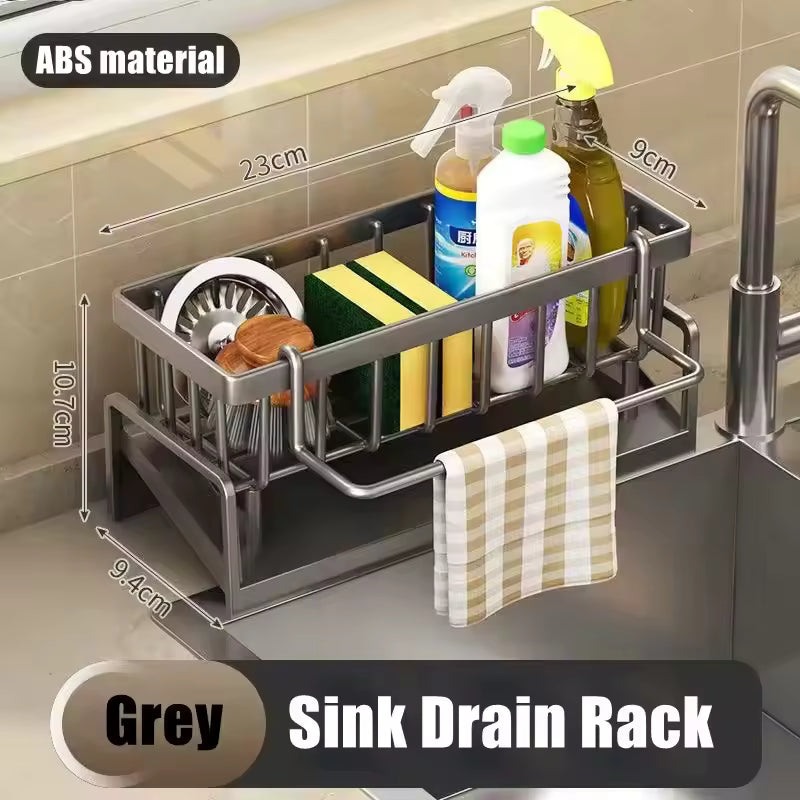 Multi Functional Storage Rack for Kitchen Sinks Durable Easy to Clean Organizer