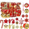 128 Piece Christmas Ornaments Set Decor for Christmas Tree Decoration