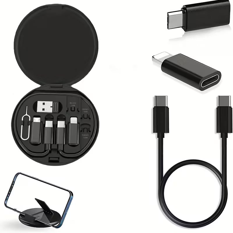 Smart Reliable 5-in-1 Multifunctional Fast Charging Travel Kit Storage Box