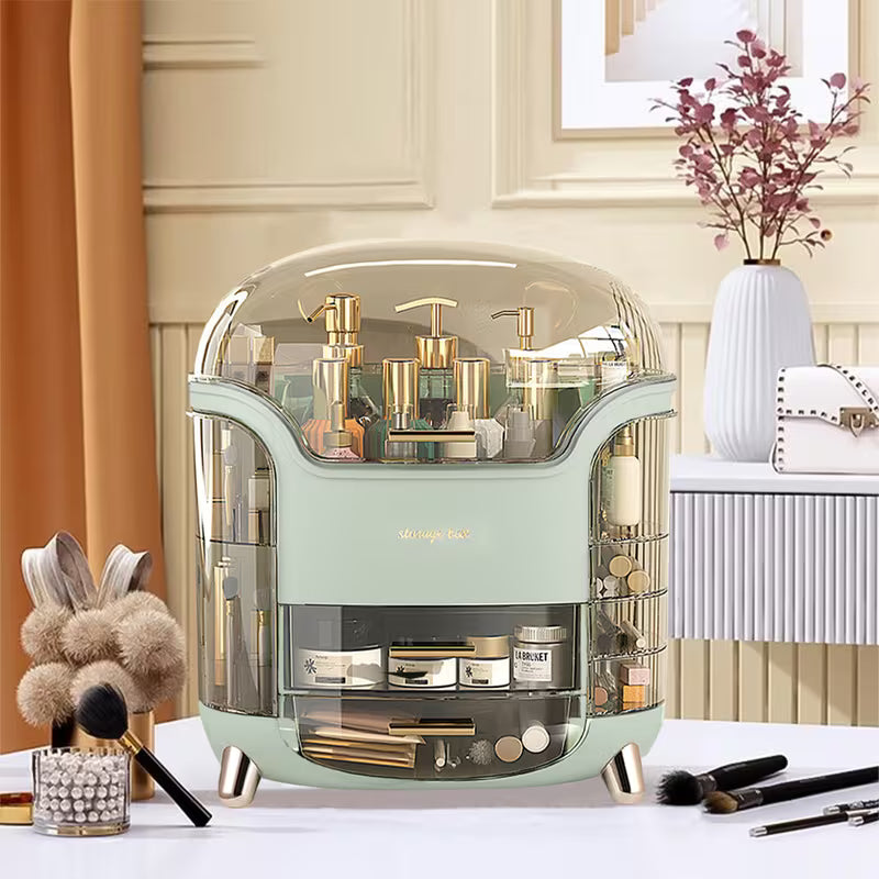 Makeup Organizer Storage Box with Drawers Portable Vanity Skincare Cosmetic Holder