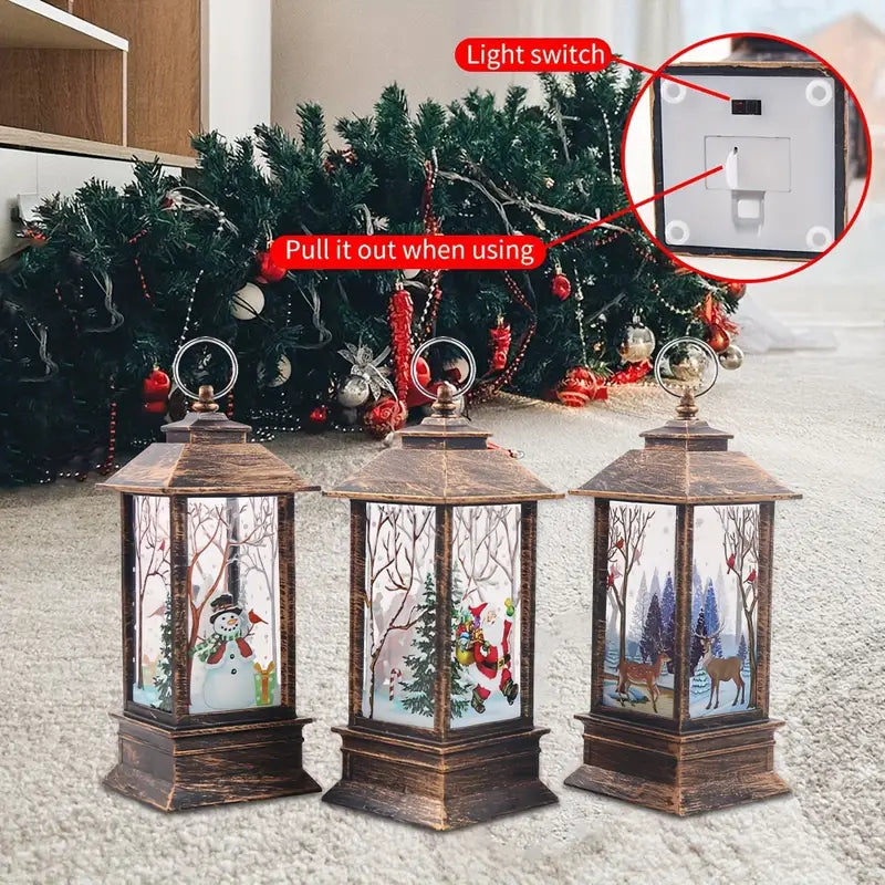 3 Pack Mini LED Hanging Christmas Lights Indoor Outdoor Christmas Tree Decor