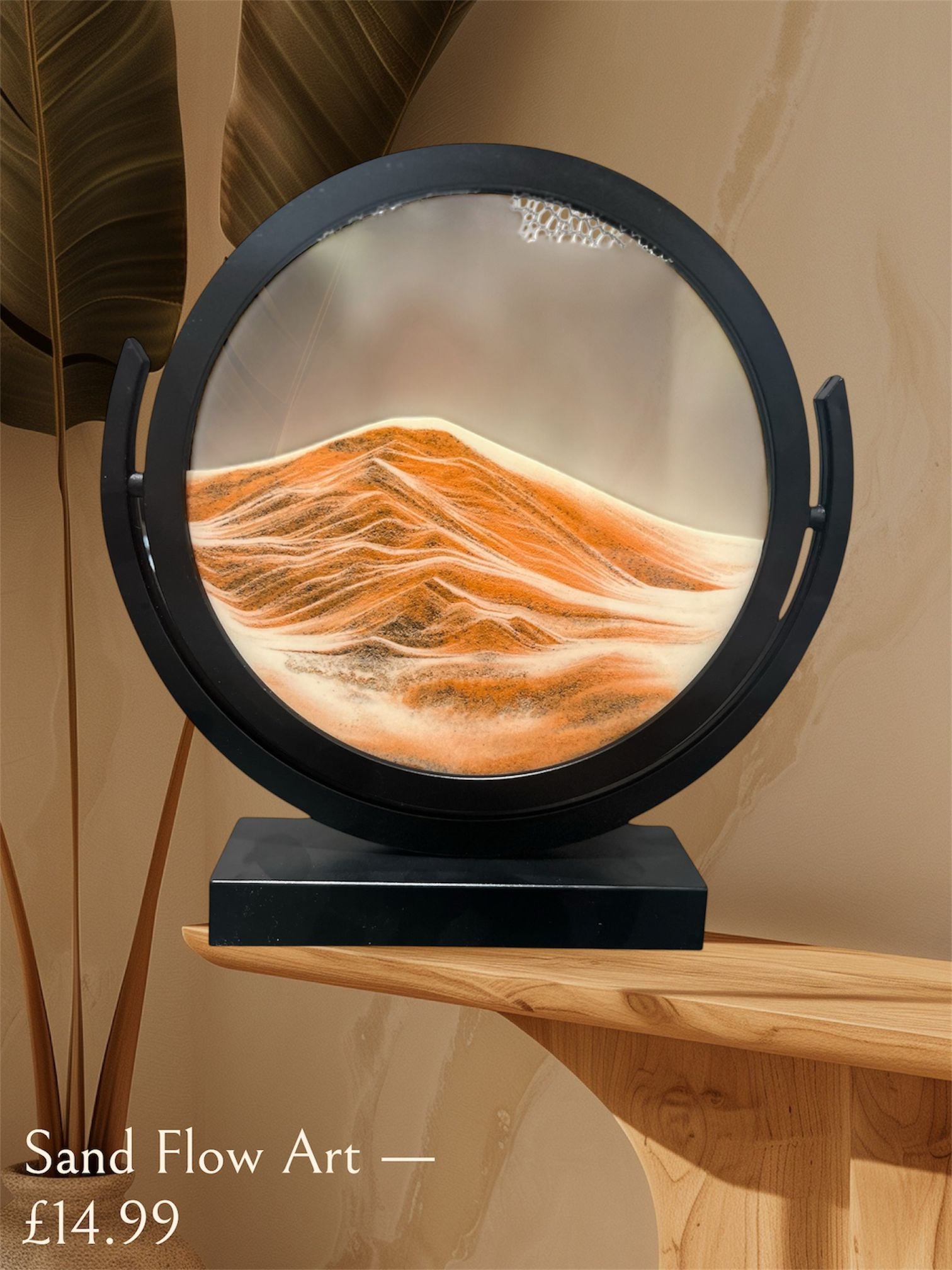 Sand Flow Art Hourglass Glass Ornament Moving Landscape Painting Decor Office & Home Decoration