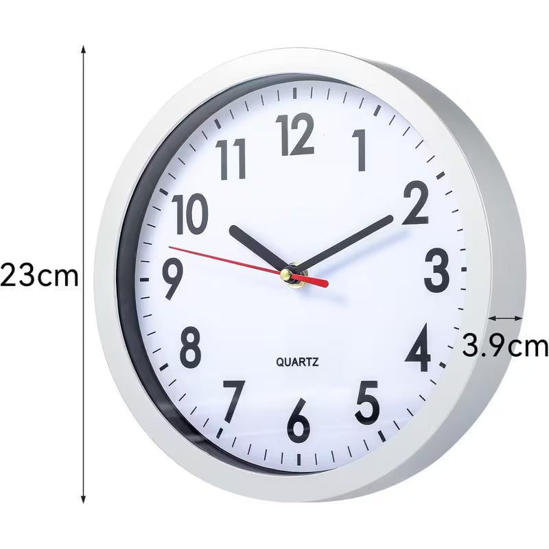 Vintage Round Quartz Wall Clock Retro Modern Home Décor