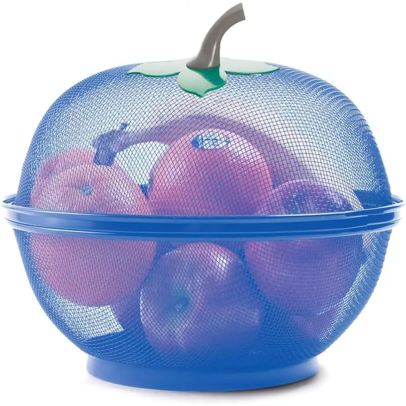 Multi Color Fruit Vegetable Basket with Lid Beautiful Table top Storage