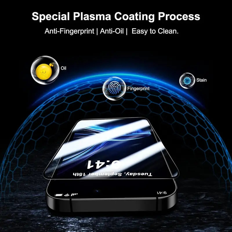 Tempered Glass Screen Protector for iPhone 17 Series Premium Anti Fingerprint Scratch Resistant Protection