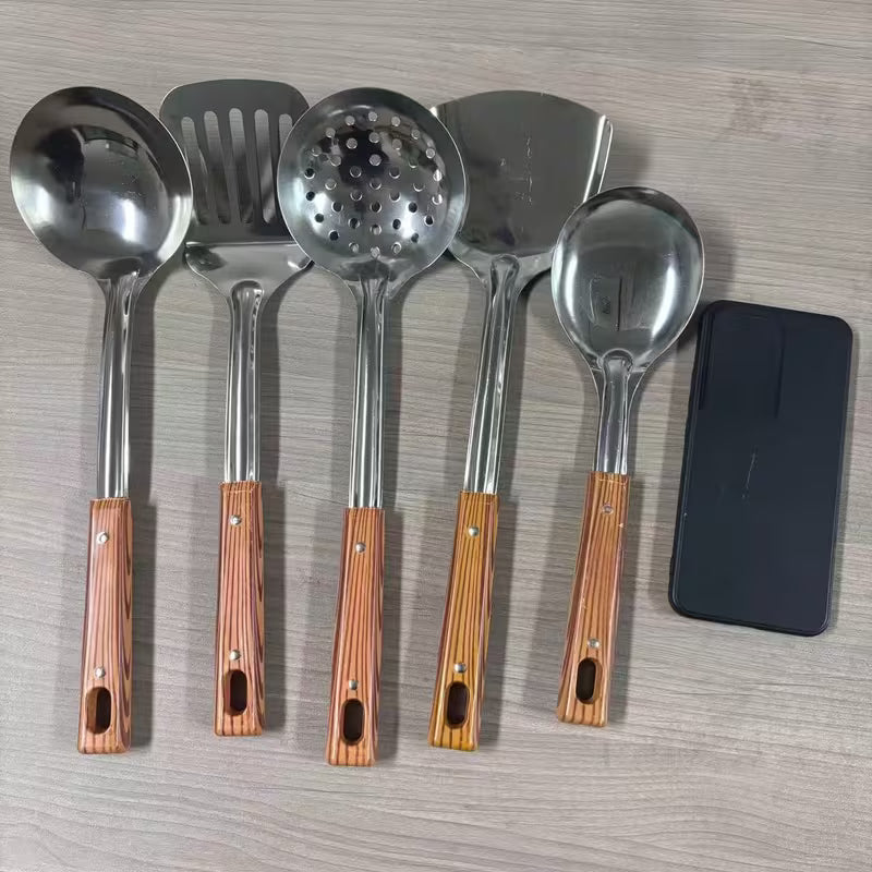 5PCS Stainless Steel Kitchen Utensil Set Cooking Tools Set for Home Kitchen and Restaurant