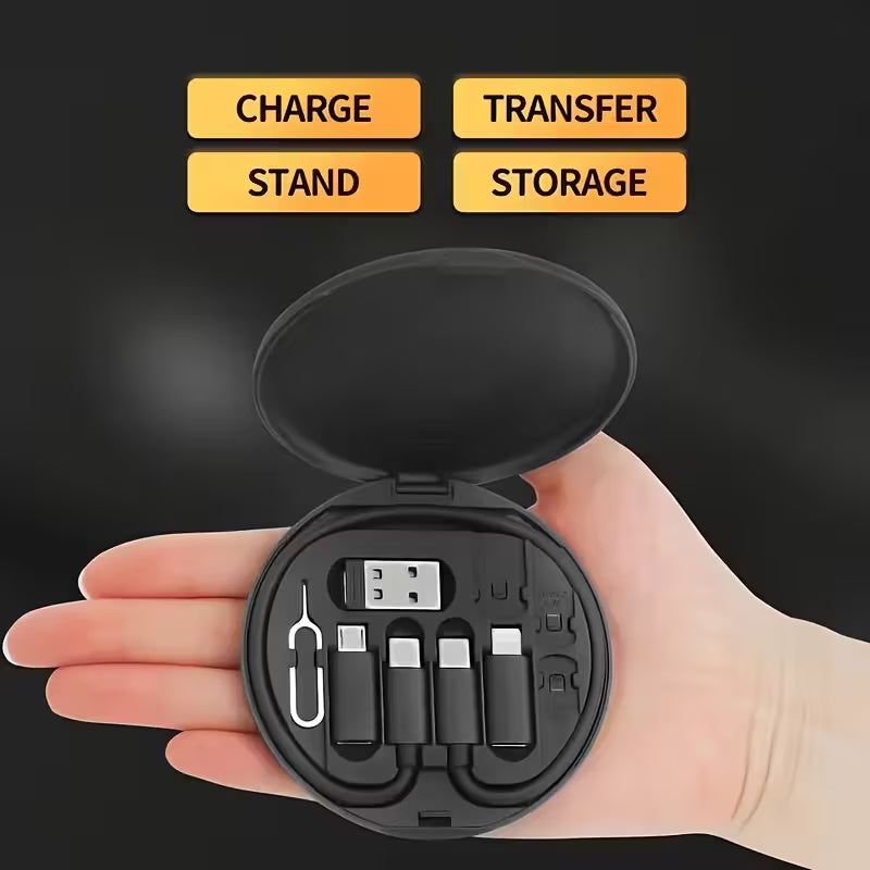 Smart Reliable 5-in-1 Multifunctional Fast Charging Travel Kit Storage Box