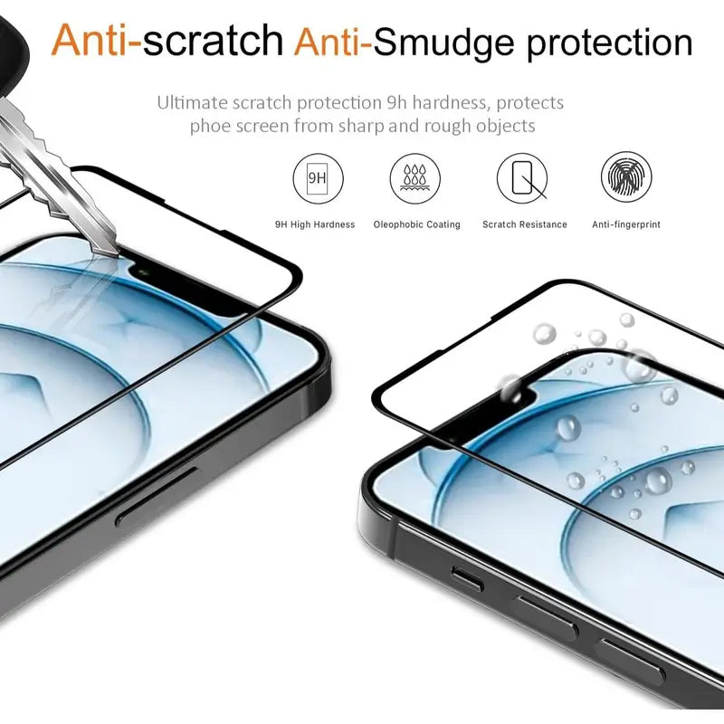 Tempered Glass Screen Protector for iPhone 17 Series Premium Anti Fingerprint Scratch Resistant Protection