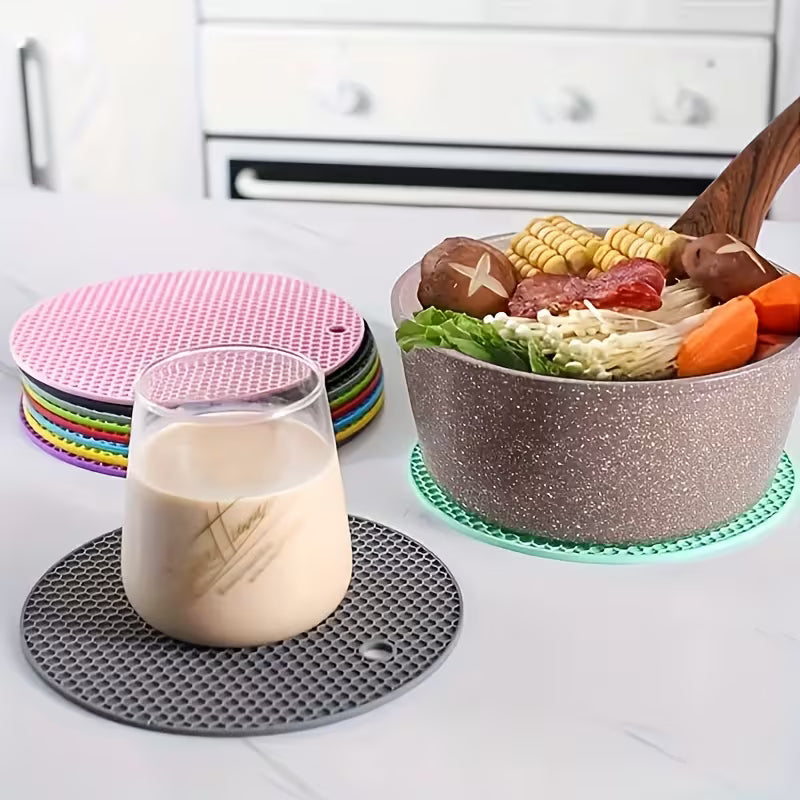 Multi Purpose Kitchen Trivet Set | Heatproof Non Slip Pot Holder | Bowl Mat Cup Coaster