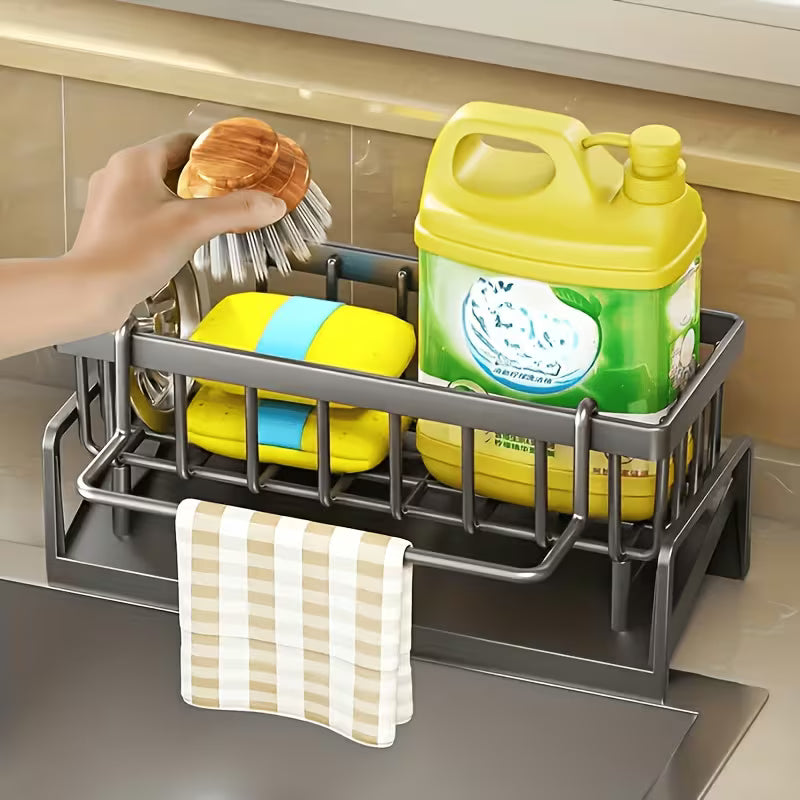 Multi Functional Storage Rack for Kitchen Sinks Durable Easy to Clean Organizer
