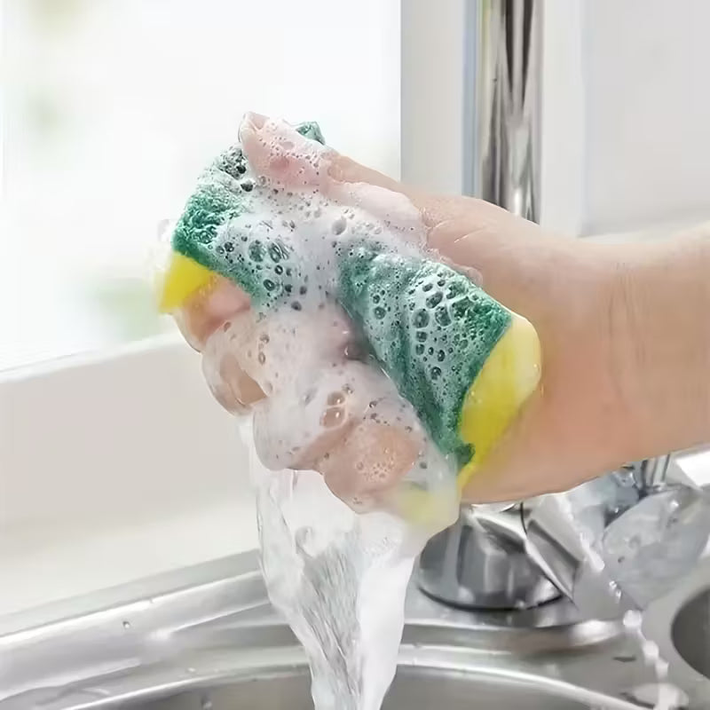 Kitchen Cleaning Sponge, 30pcs Modern Home Dual Sided Dishwashing Sponge Kitchen Accessories