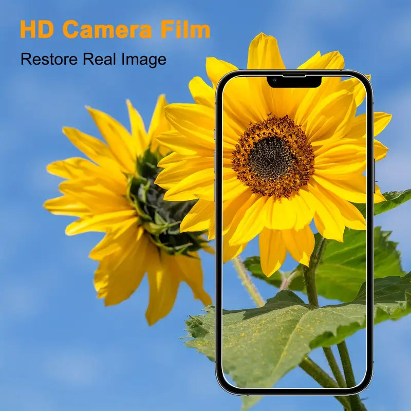 Easy Install 2 Packs Of Screen Protectors And Camera Lens Protectors For iPhone