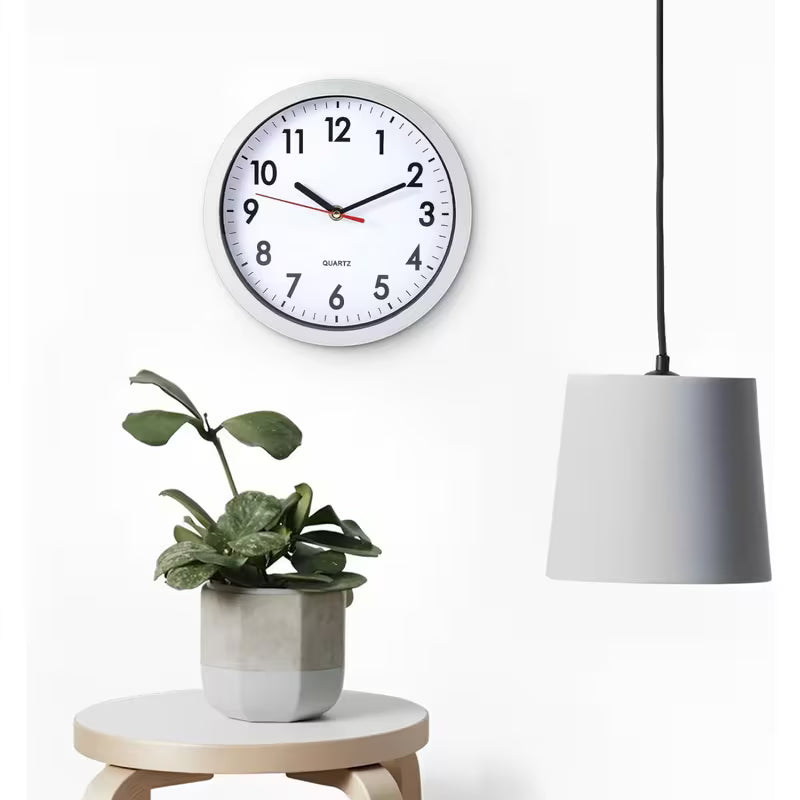 Vintage Round Quartz Wall Clock Retro Modern Home Décor