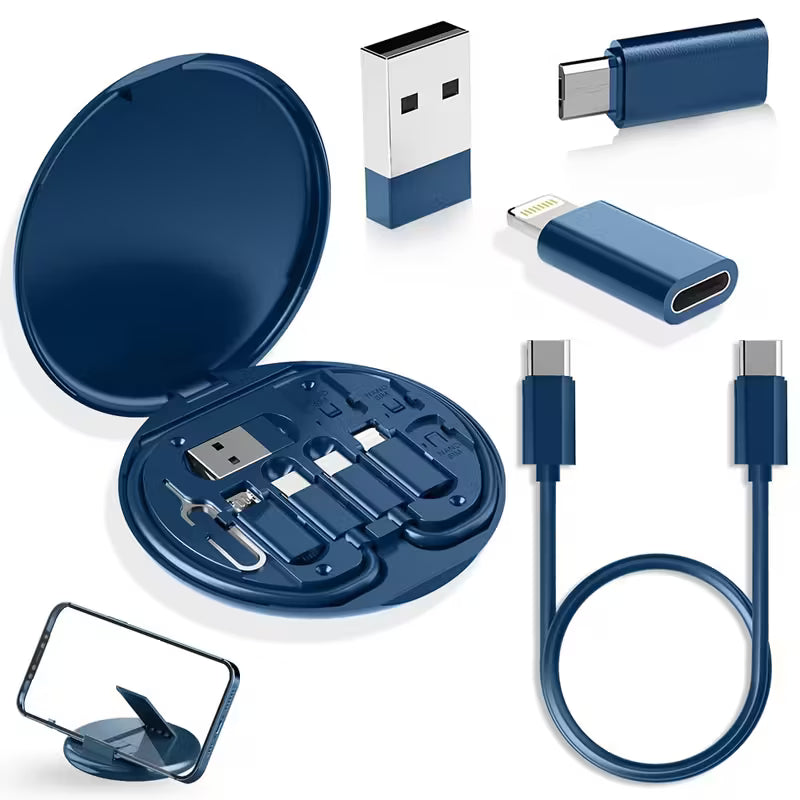 Smart Reliable 5-in-1 Multifunctional Fast Charging Travel Kit Storage Box