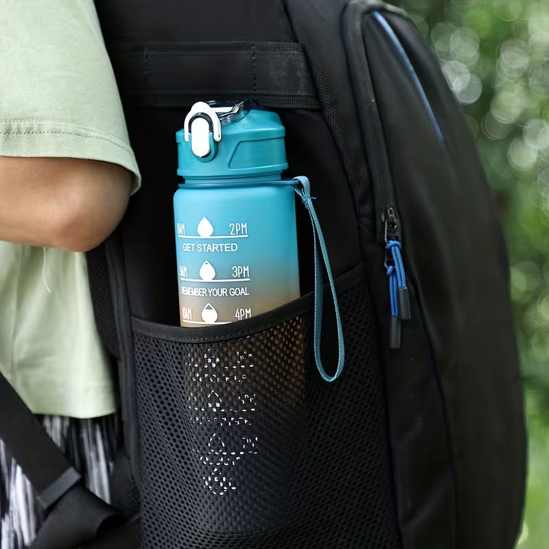 Leakproof Hydration Bottle with Portable Carry Rope Drinking Sports Water Bottle for Gym Office School & Outdoor Activities