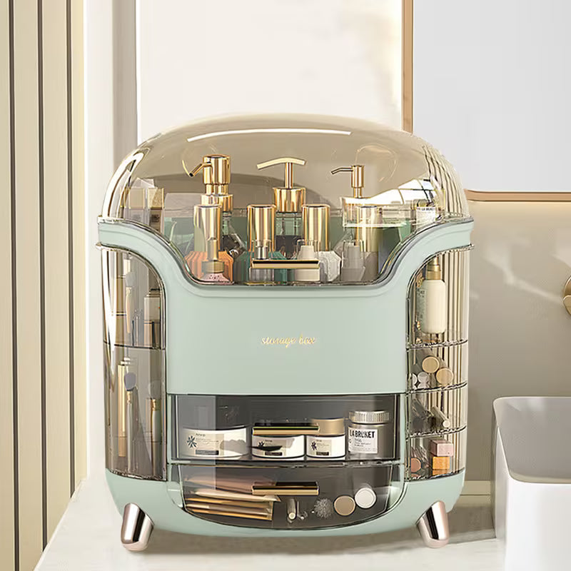 Makeup Organizer Storage Box with Drawers Portable Vanity Skincare Cosmetic Holder