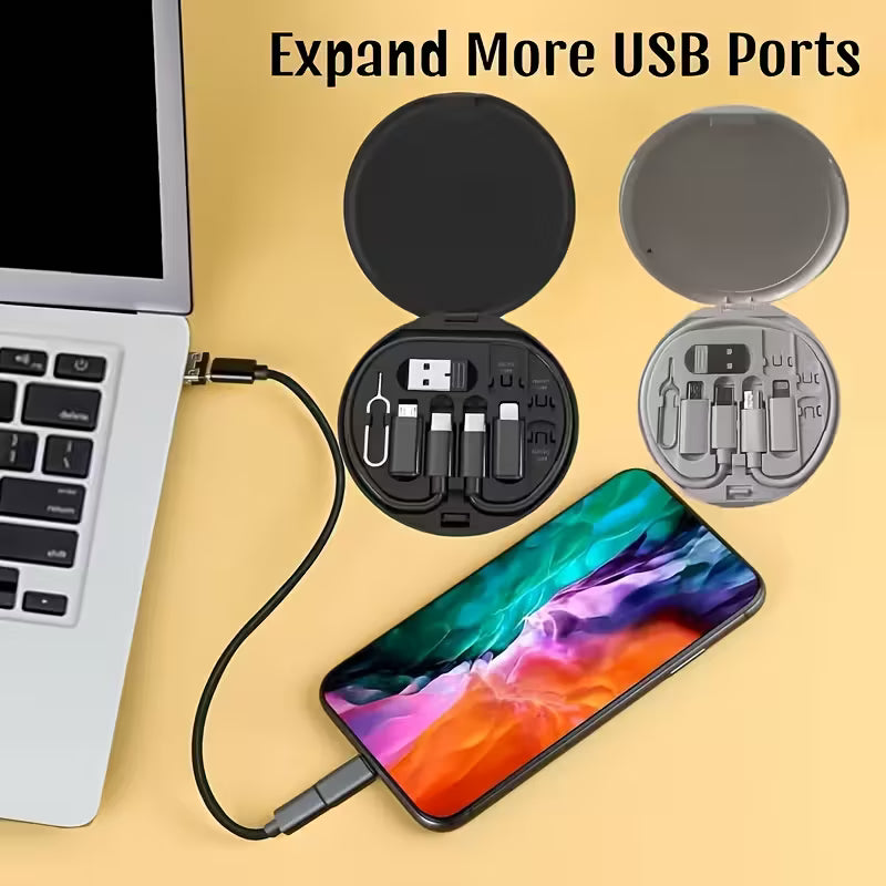 Smart Reliable 5-in-1 Multifunctional Fast Charging Travel Kit Storage Box