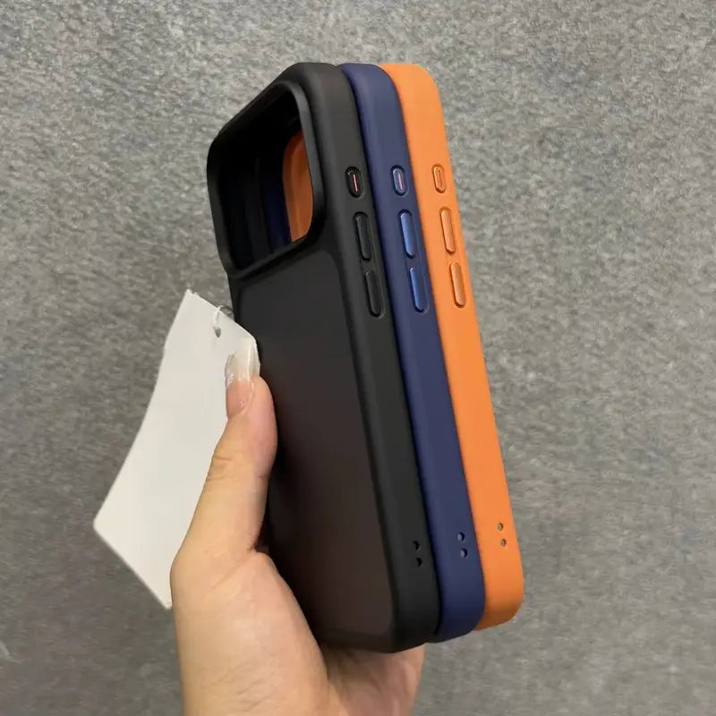 Luxury Shockproof Phone Case for iPhone Series Transparent Back Cover Scratch Resistant Soft Edge Protective Case