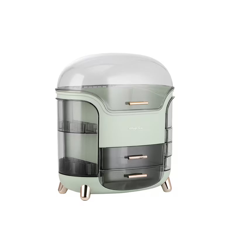 Makeup Organizer Storage Box with Drawers Portable Vanity Skincare Cosmetic Holder