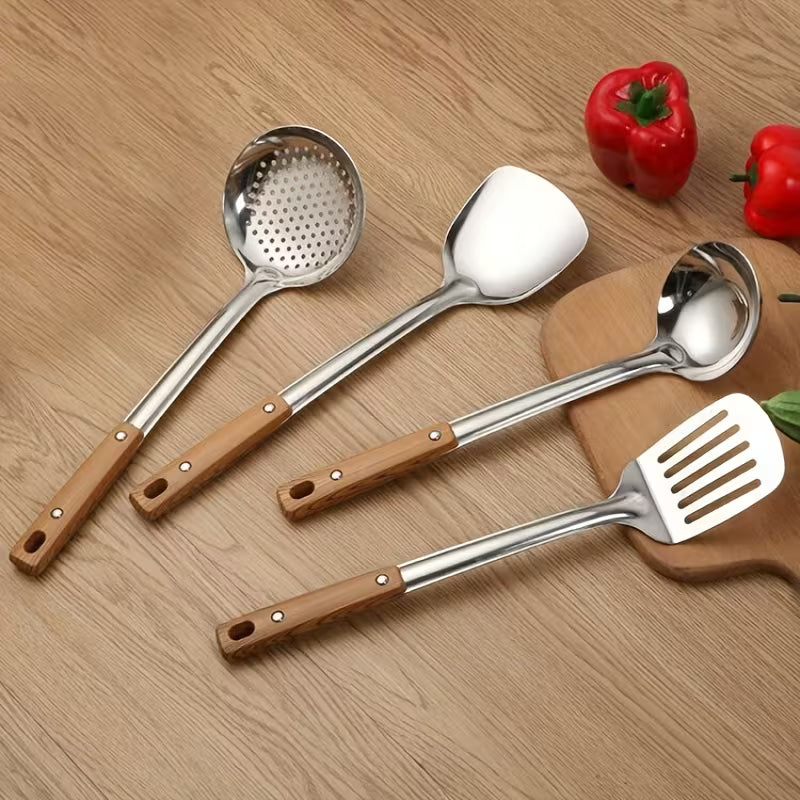 5PCS Stainless Steel Kitchen Utensil Set Cooking Tools Set for Home Kitchen and Restaurant