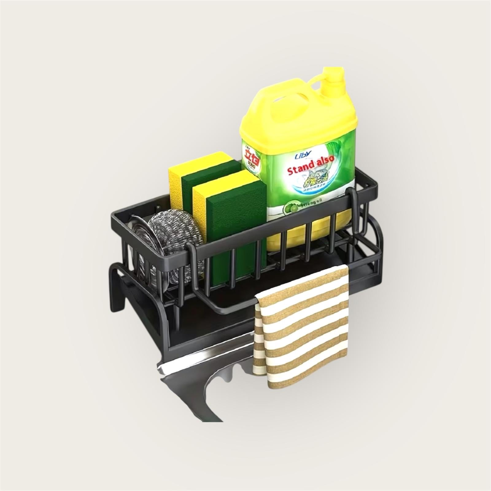 Multi Functional Storage Rack for Kitchen Sinks Durable Easy to Clean Organizer