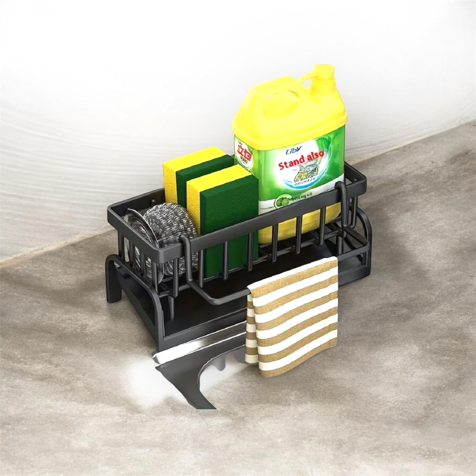 Multi Functional Storage Rack for Kitchen Sinks Durable Easy to Clean Organizer