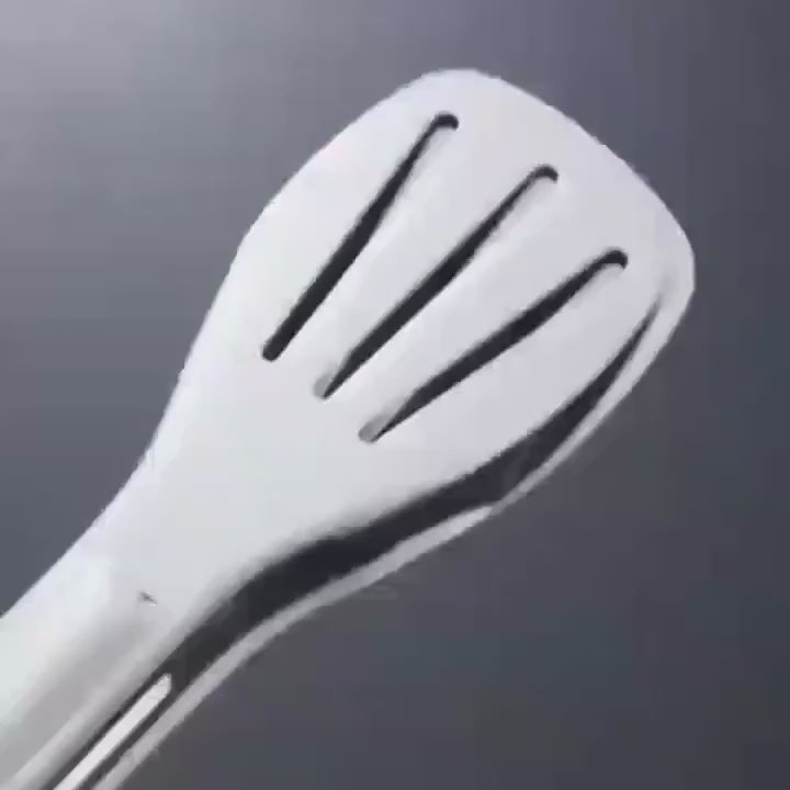 3PCS Stainless Steel Food Tongs with Silicone Handles | Heat Resistant BBQ & Buffet Clips