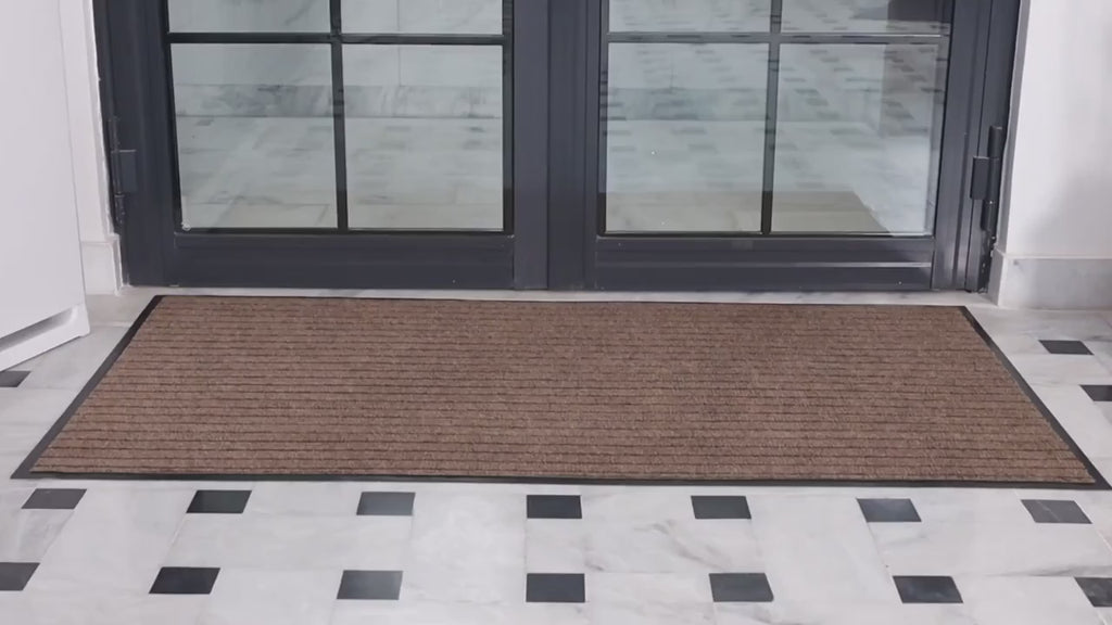 Heavy Duty Non Slip Door Mat Durable PVC Rubber Entrance Strong Grip Mat Ideal for Indoor Outdoor